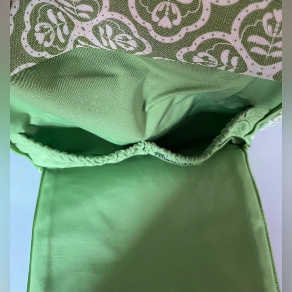 Petunia Pickle Bottom Boxy Backpack Diaper Bag Crossbody option bohemian green